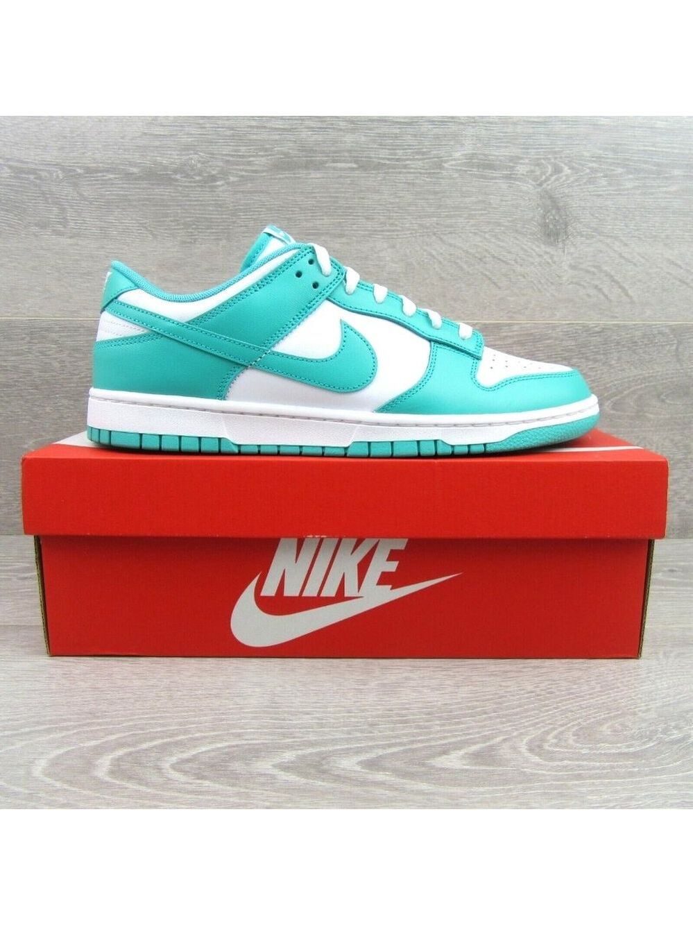Nike Dunk Low Retro Jade White Sneakers Mens Size 9.5 NEW - Picture 2 of 14